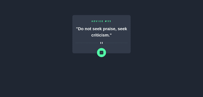 advice generator app